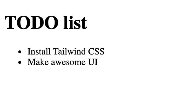 thymeleaf with tailwind css default style