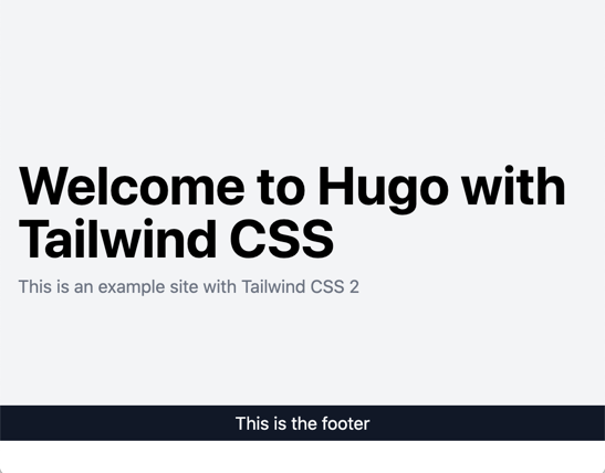 hugo with tailwind2 2