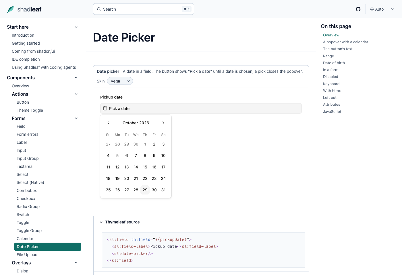 shadleaf docs date picker