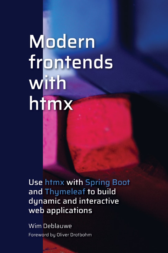 Modern frontends with htmx book cover